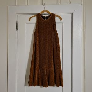 Lined Anthropologie Maeve dress feels like velvet, cutout keyhole back. …